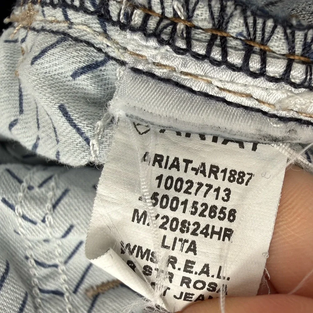 Ariat Real Denim Women's Jeans Size 32R Perfect Rise Boot Cut Cowgirl Western